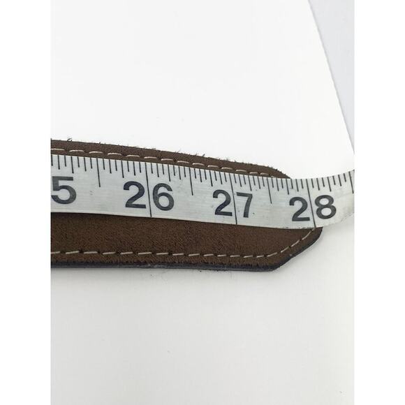 Bull head boys belt made in Mexico rodeo double suede country cowboy western sm - Picture 7 of 13